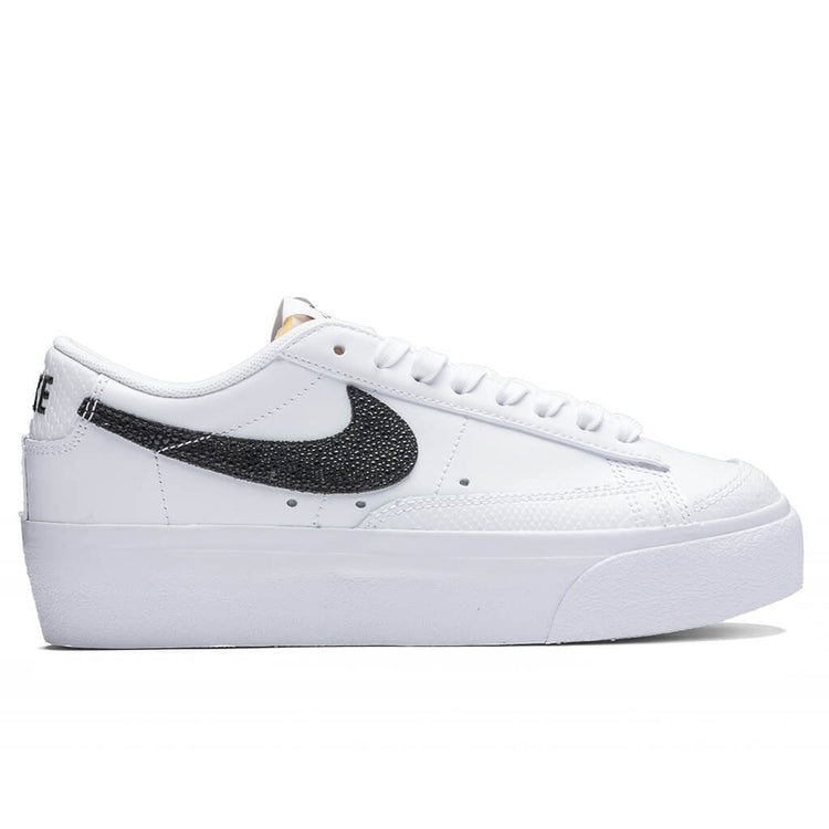 Women's Blazer Low Platform White/Black/Natural Feature