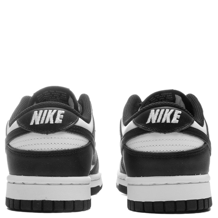 dunk low black white panda