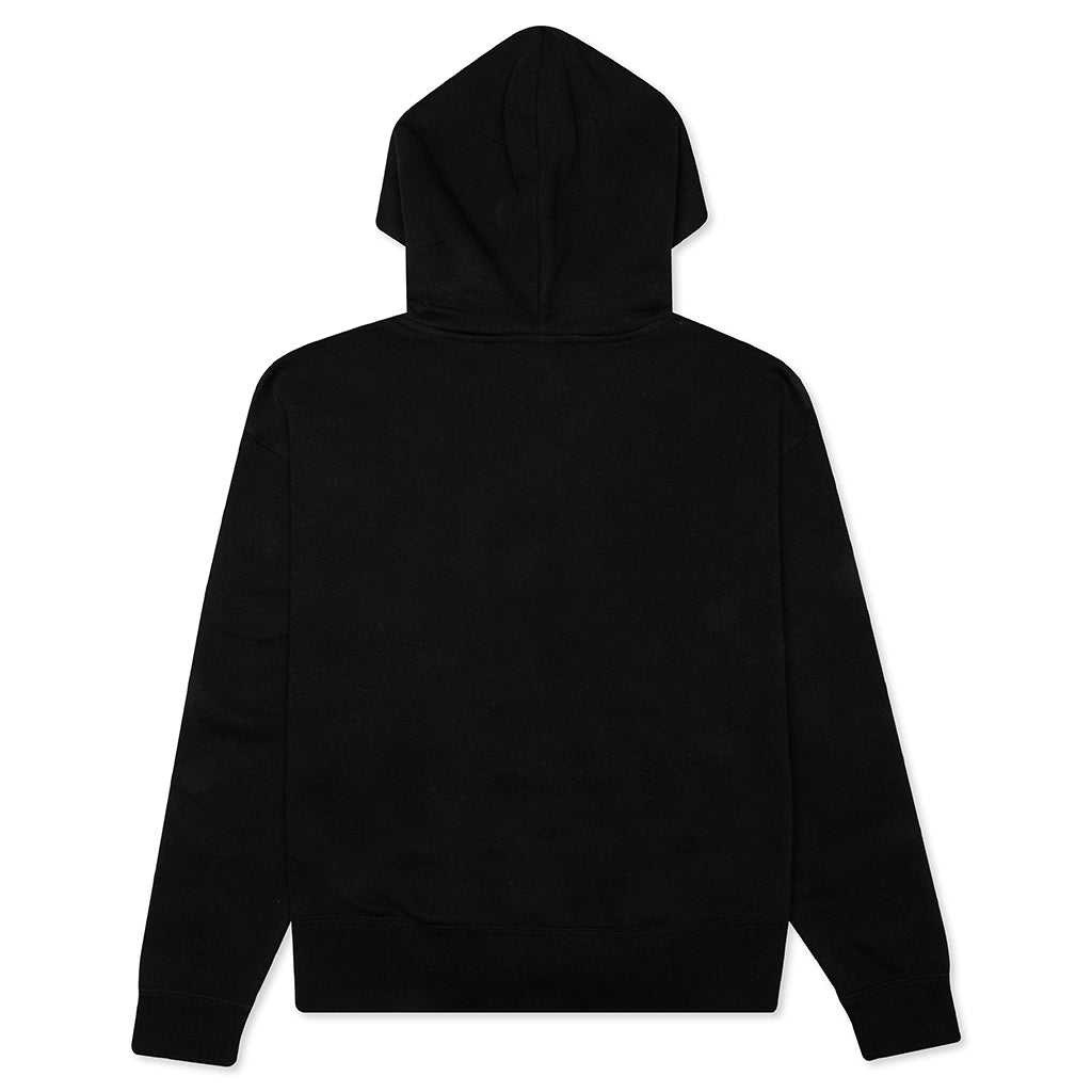 Women's Sportswear Fleece Hoodie - Black/White – Feature
