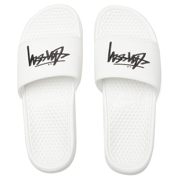 Nike Benassi Stussy Sail Black Nike Stussy x Benassi Black Sail for Sale | Authenticity  main image 4