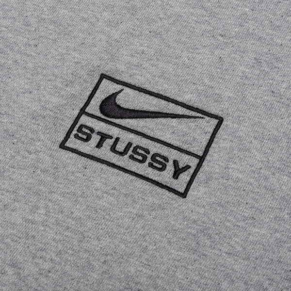 Nike x Stussy NRG Fleece Crew - Dark Grey Heather/Black – Feature