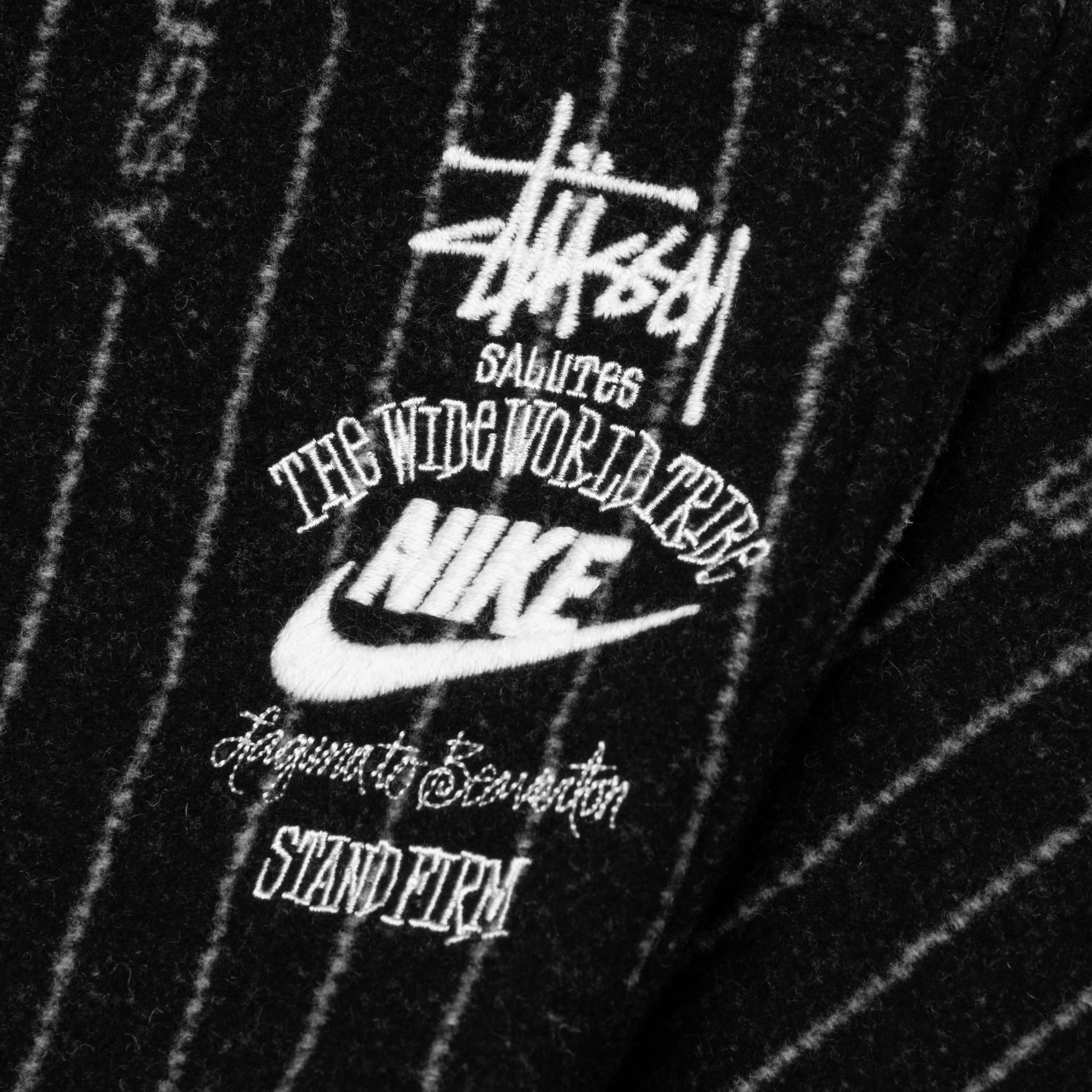 Nike x Stussy NRG Stripe Wool Pant - Black/Dark Antique Black/White –  Feature