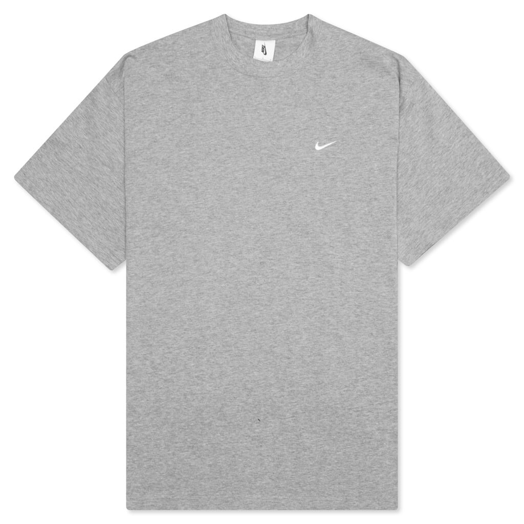 NikeLab Heavyweight T-Shirt - Dark Grey Heather/White – Feature