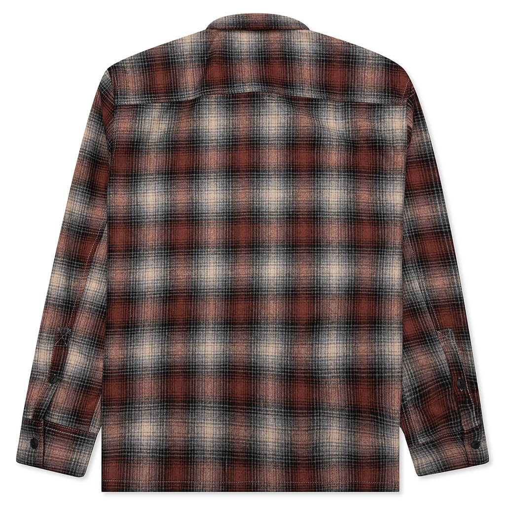 Sten Shadow Check Wool - Poppy Red – Feature