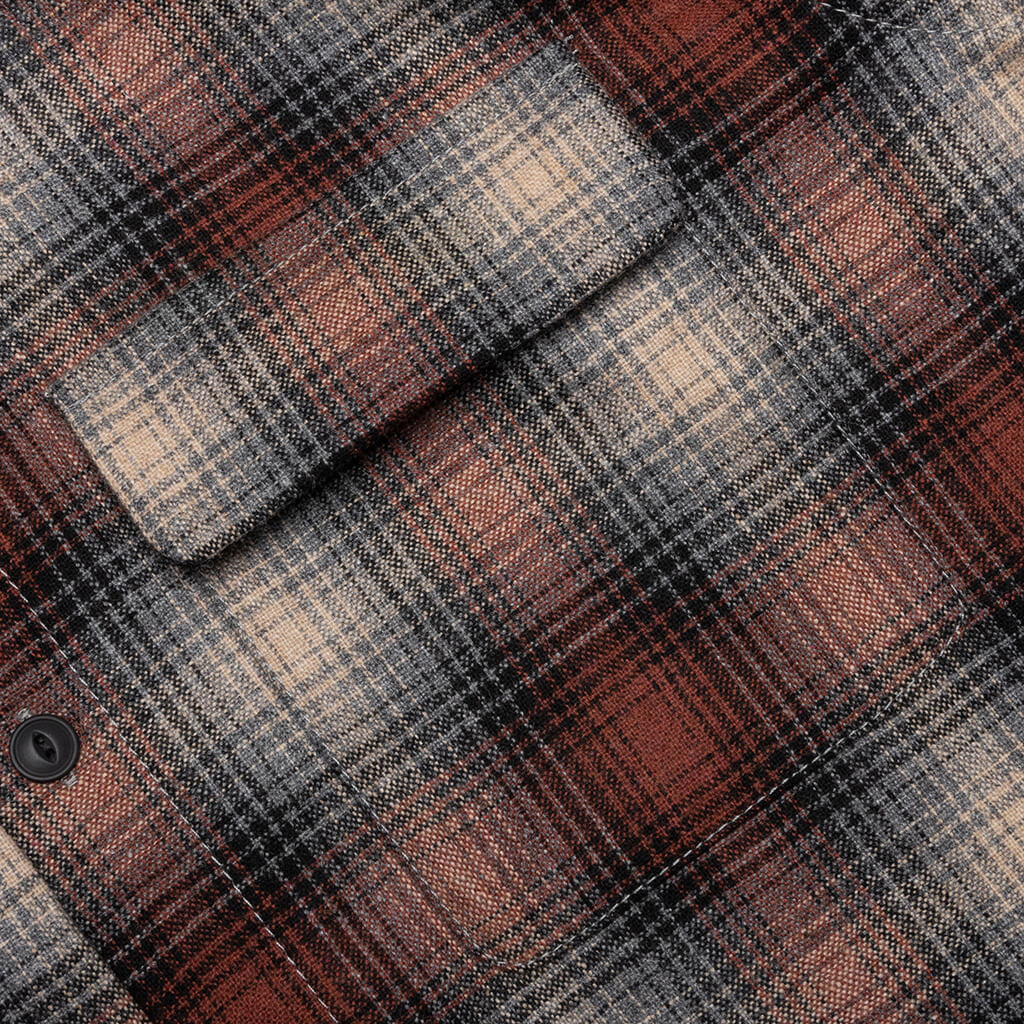 Shadow Check Wool Sten Shadow Check Wool - Poppy Red – Feature