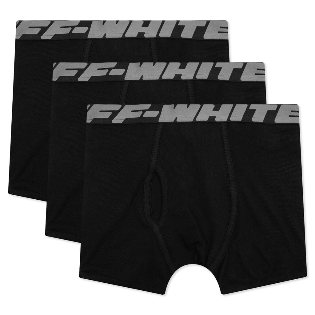 Off-White c/o VIrgil Abloh Industrial Tripack Boxer - Black/Melange Gr ...