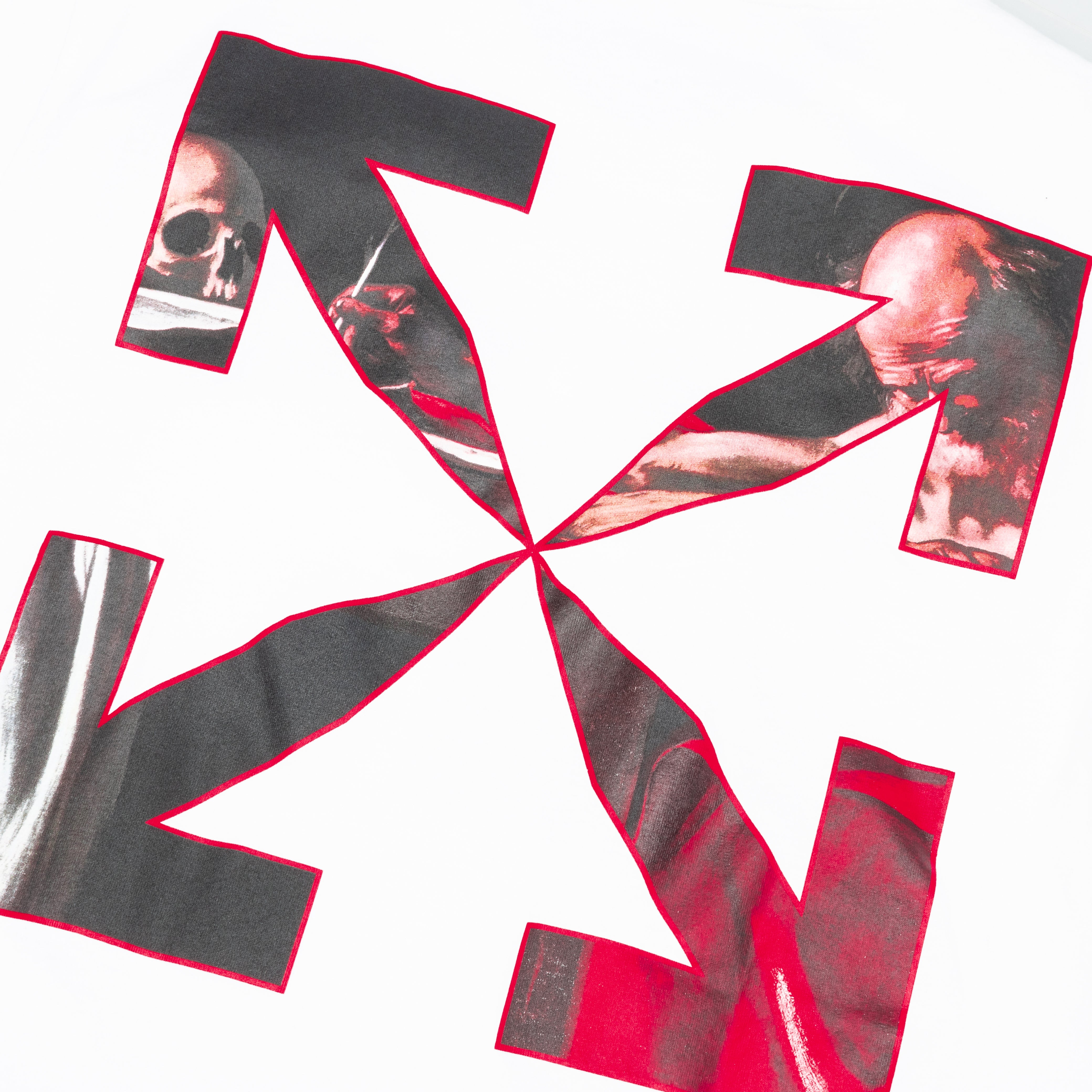 Caravaggio S/S Slim Tee - White/Red – Feature
