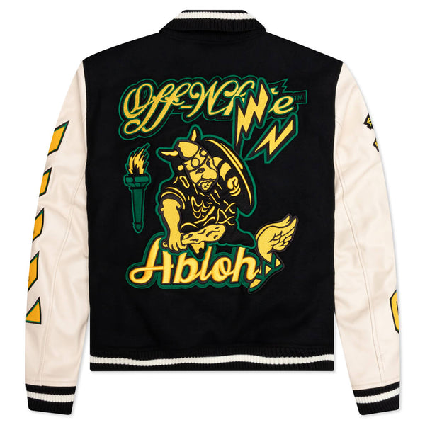 Off-White c/o Virgil Abloh Tiger Embroidered Bomber Jacket in Black for Men