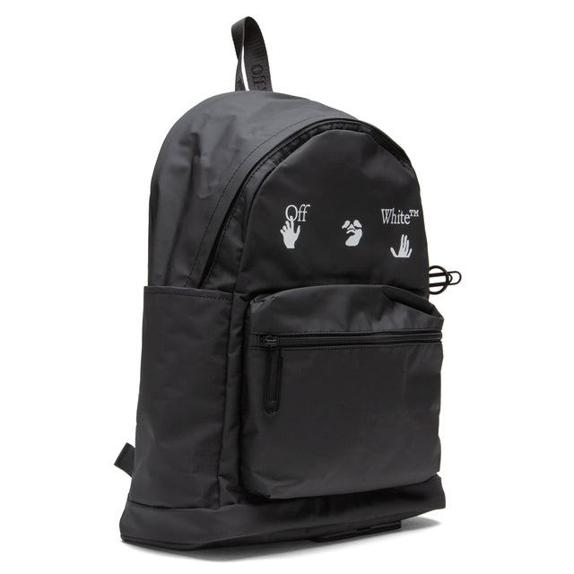 OW Logo PVC Backpack - Black/White – Feature