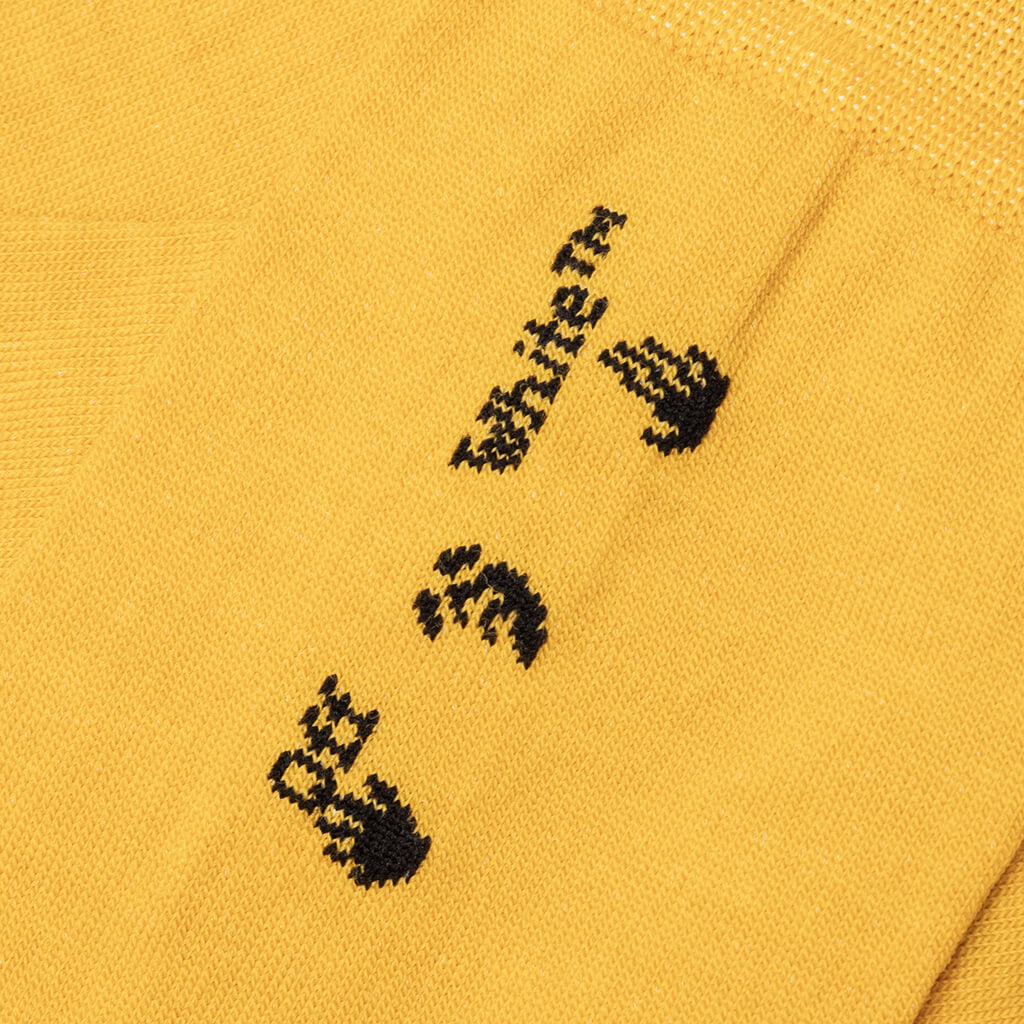 OW Logo Wool Socks - Bright Marigold/Black – Feature