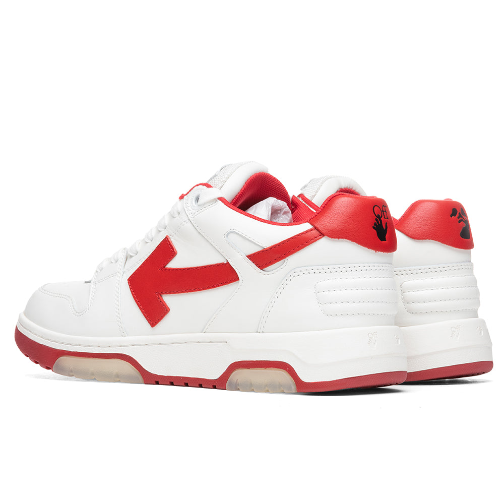 Out of Office Calf Leather - White/Red – Feature