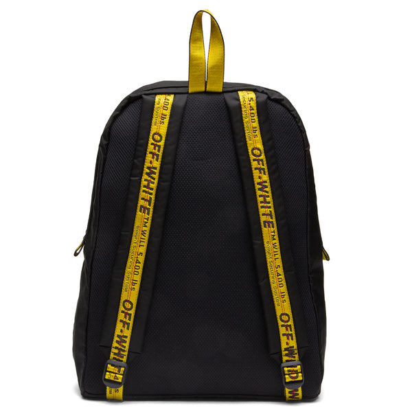 OFF-WHITE Easy Backpack Black White Yellow in Polymide with