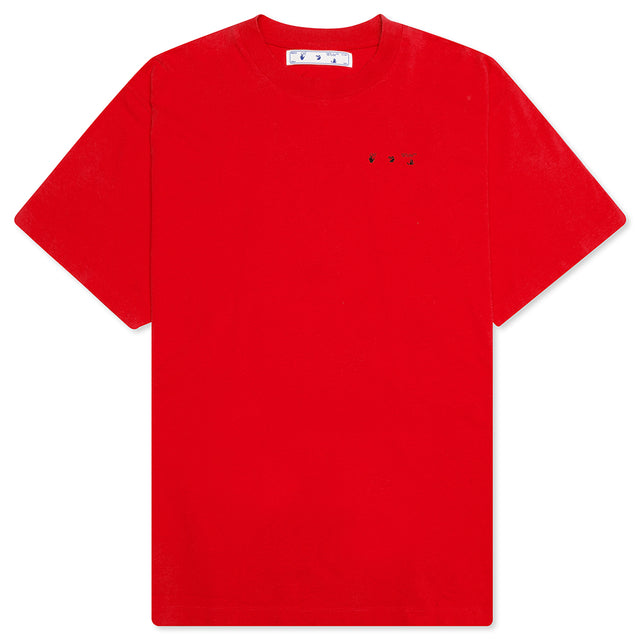 Pencil Arch S/S Over Tee - Red/Black – Feature