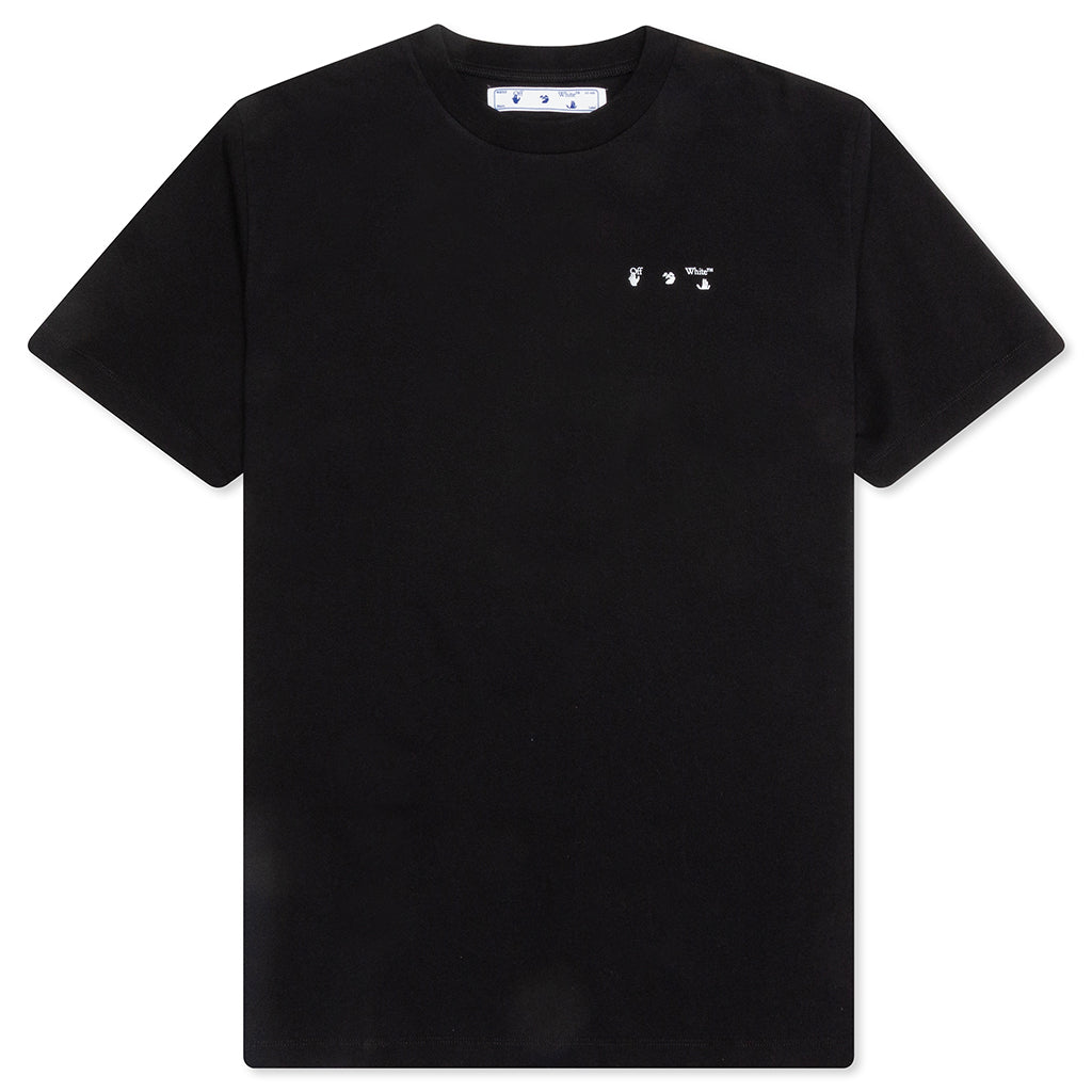 Flag S/S Slim Tee - Black/White – Feature