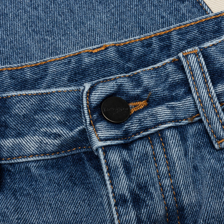 Indigo Track Denim Pants Light Blue Feature