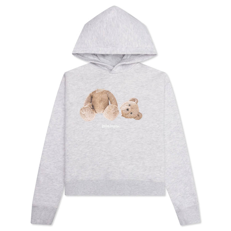 Kids Bear Hoodie - Melange Grey – Feature