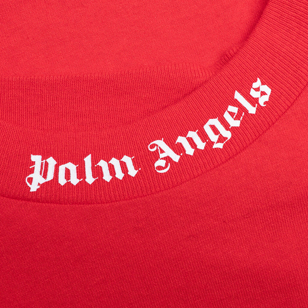 Palm Angels - Kids Classic Overlogo T-Shirt - Red/White, Red / 8 | Feature