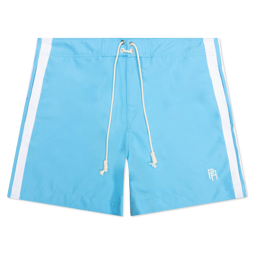 Monogram Swimshort - Light Blue/White – Feature