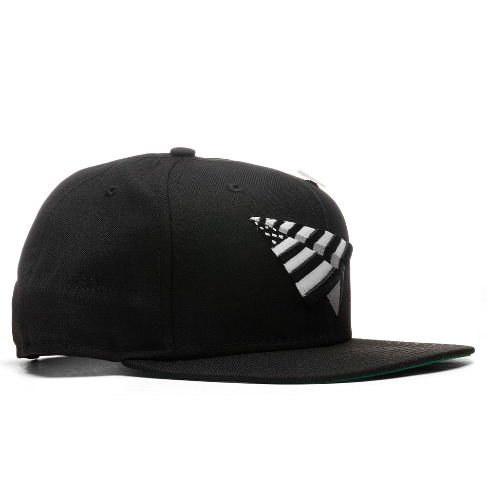 Crow Snapback The Original Crown Old School Snapback W/ Green Undervisor - Black ...
