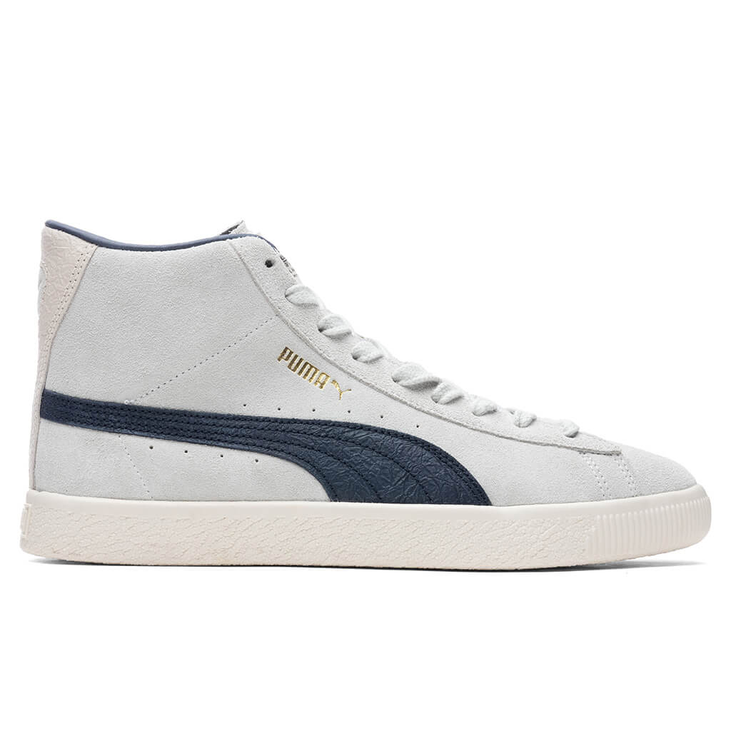 Suede Mid VTG RDL - White/New Navy – Feature
