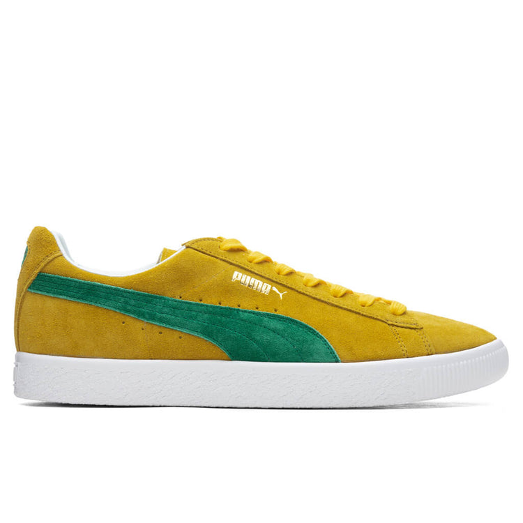 Suede VTG MIJ Retro - Spectra Yellow/Amazon Green – Feature