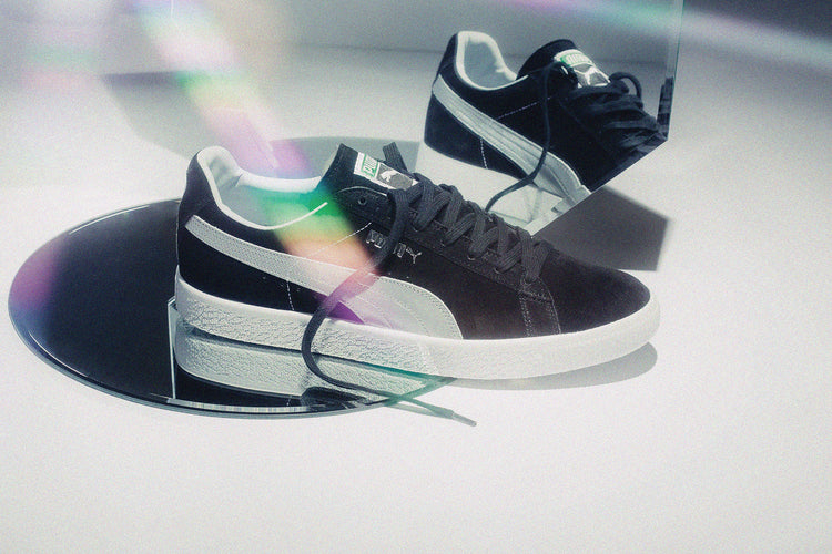 Suede VTG MIJ Retro - Black/Silver – Feature