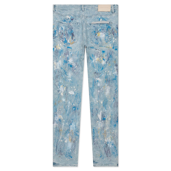 Buy PURPLE BRAND Monogram-jacquard Slim-fit Jeans - Blue At 30% Off