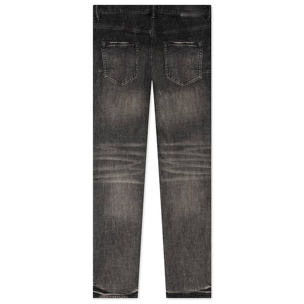Purple P002 Dropped Fit Repair Jeans - Grey