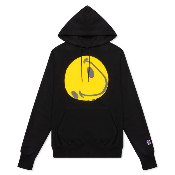 Collapsed Face Hoodie - Black