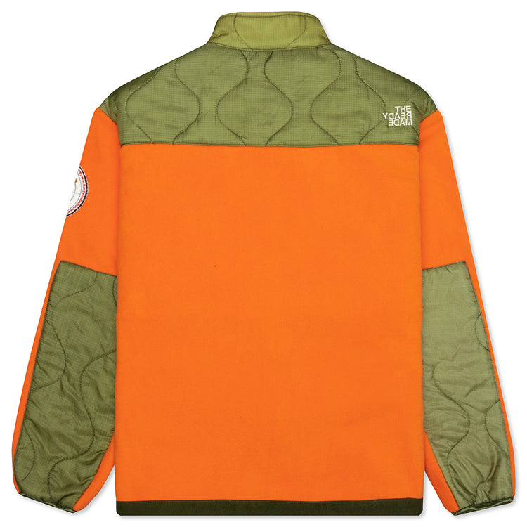 Fleece Jacket - Orange/Green – Feature