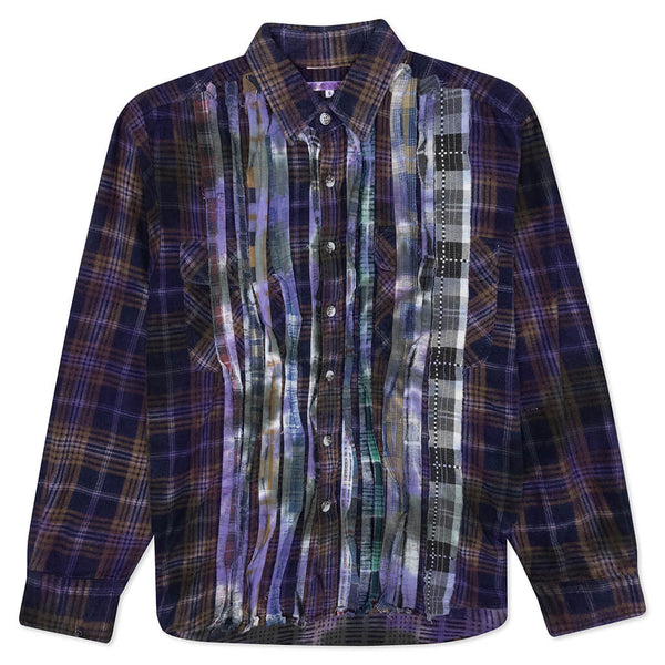 Rebuild 7 Cut Flannel Ribbon Shirt - Multi/ Tie Dye – Feature