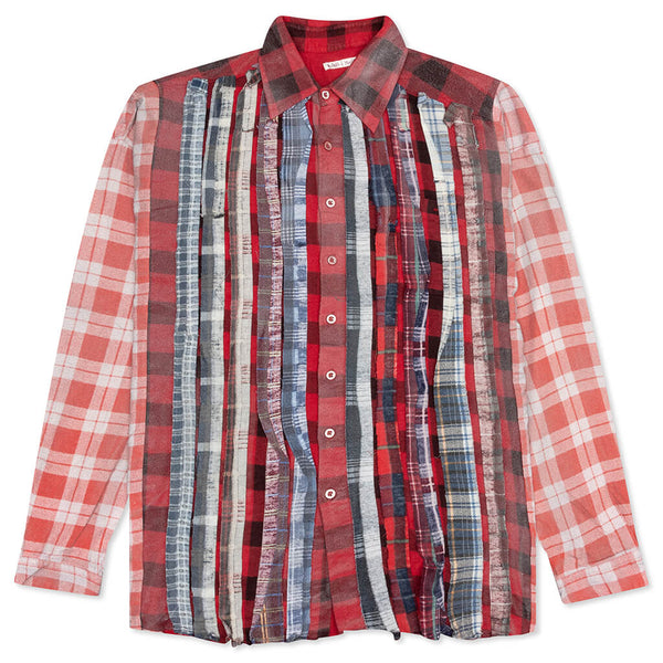 Rebuild Flannel Wide Ribbon Shirt Reflection - Red/Black – Feature