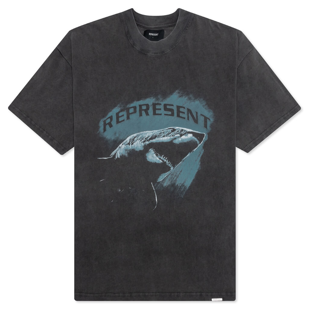 Represent Shark T-Shirt Vintage Grey