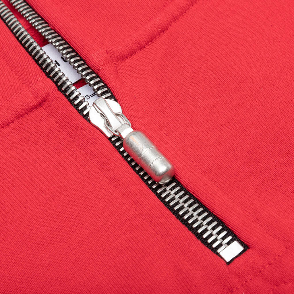 Quarter Zip - Cherry Red – Feature