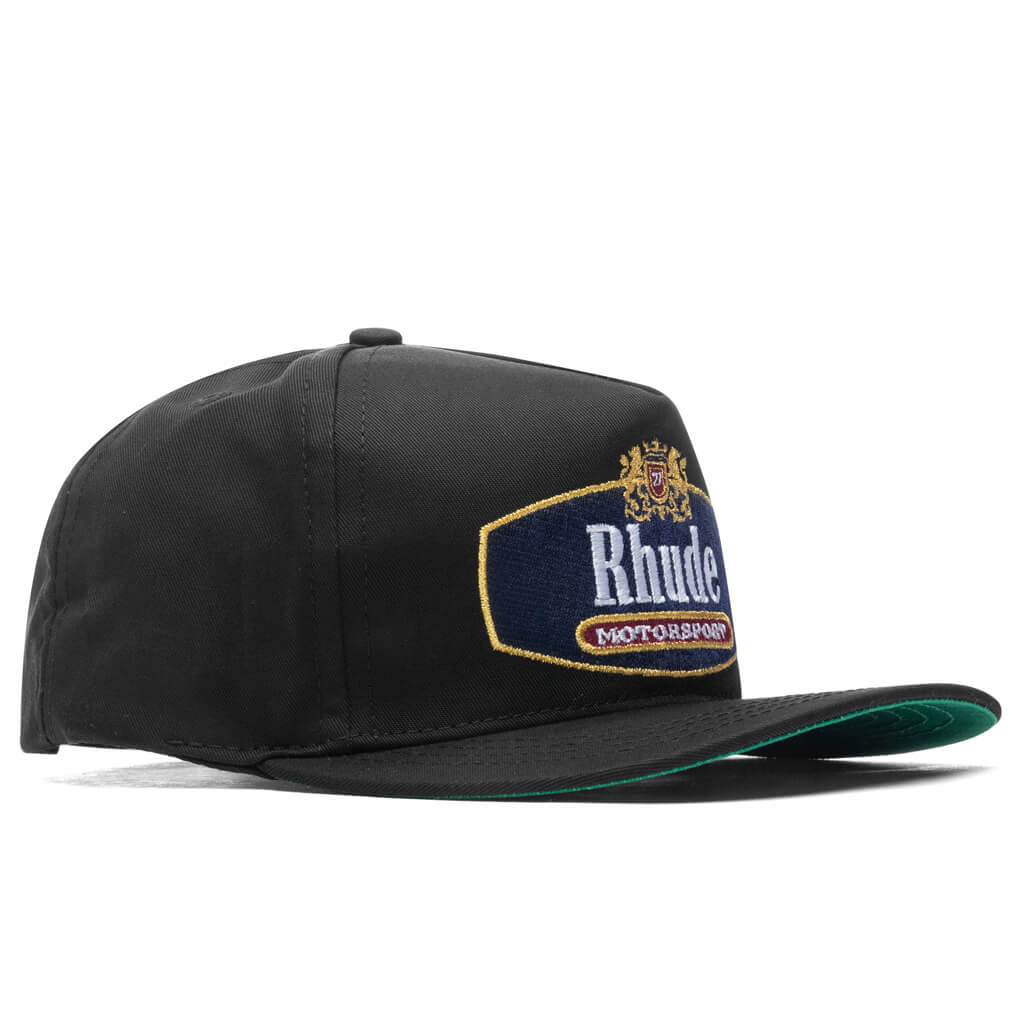 Rhude Racing Cap Racing Crest Hat - Black – Feature