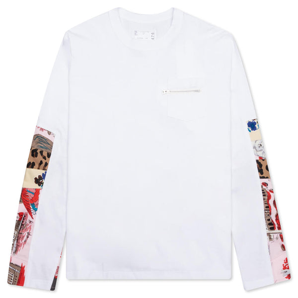 sacai Archive print MIX L/S T-shirt-