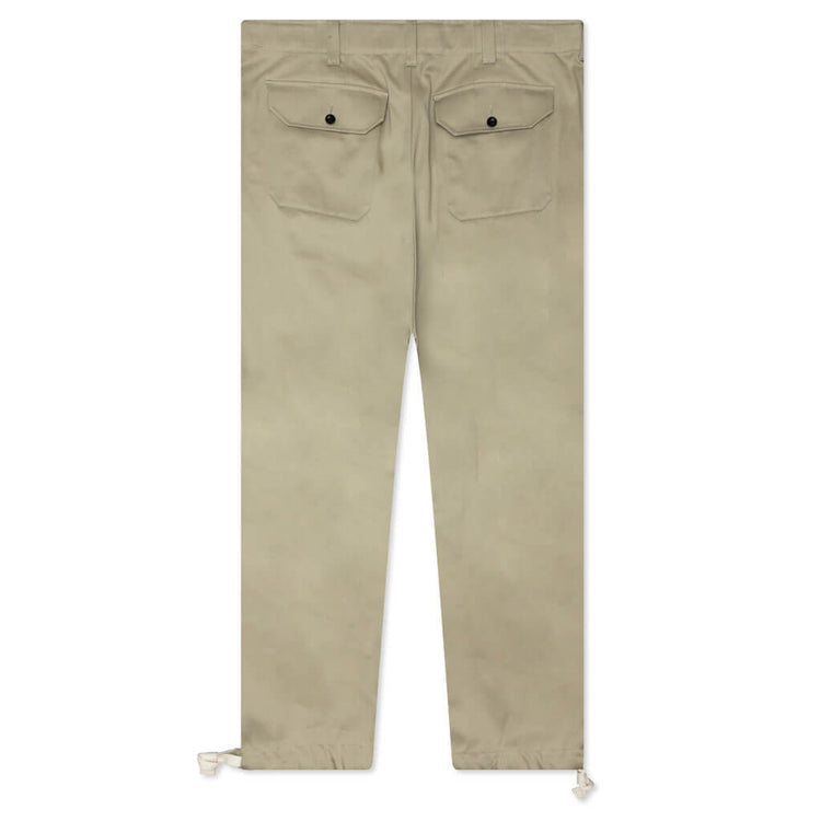 Cotton Chino Pants - Beige – Feature 