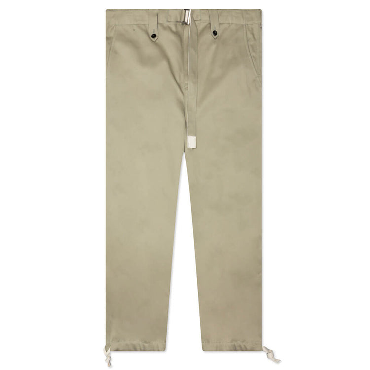 Cotton Chino Pants - Beige – Feature 