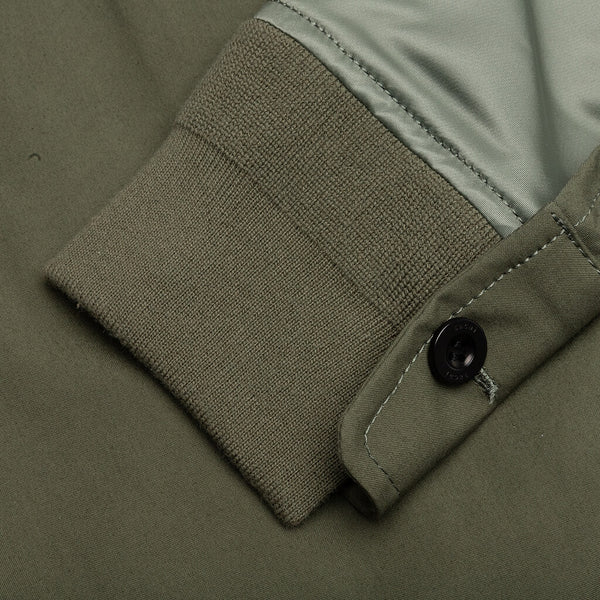 Cotton Oxford x Nylon Twill Shirt 512 - Khaki