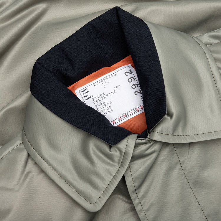 Nylon Twill Blouson - Light Khaki – Feature