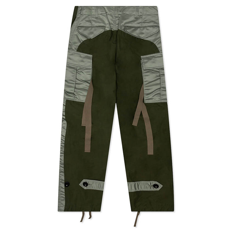 Sacai-Nylon-Twill-Mix-Pants--- 