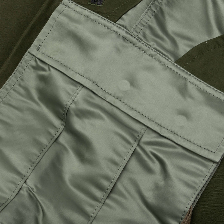 Nylon Twill Mix Pants - Khaki – Feature