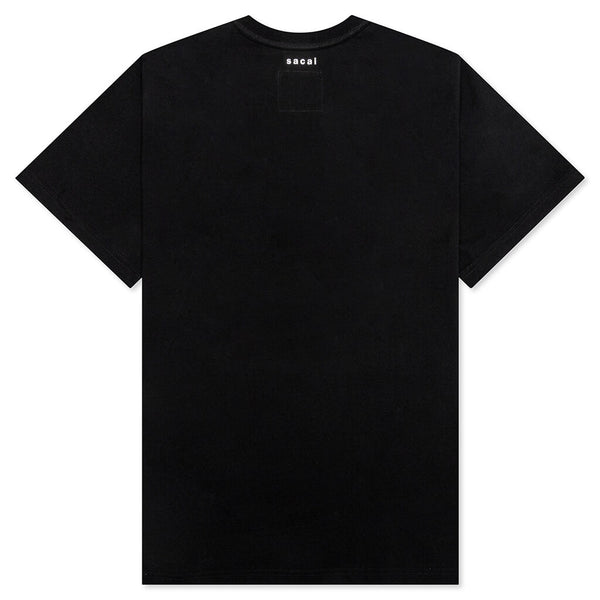 Sacai x Kaws Flock Print T-Shirt - Black/Purple