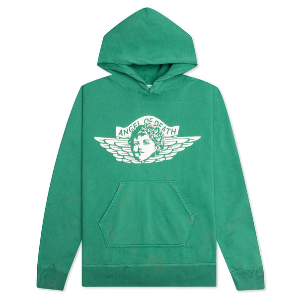 SAINT MICHAEL HOODIE ANGEL GREEN L-