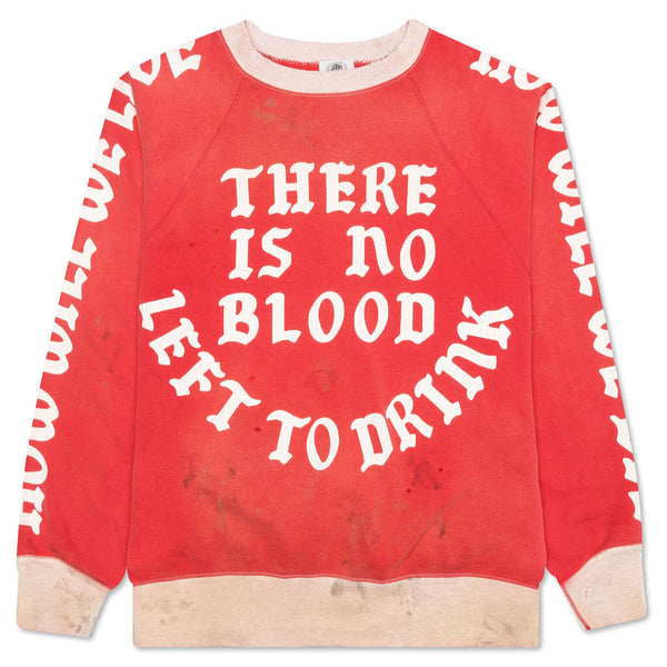 Saint Michael - Raglan Sweatshirt - Red/Grey