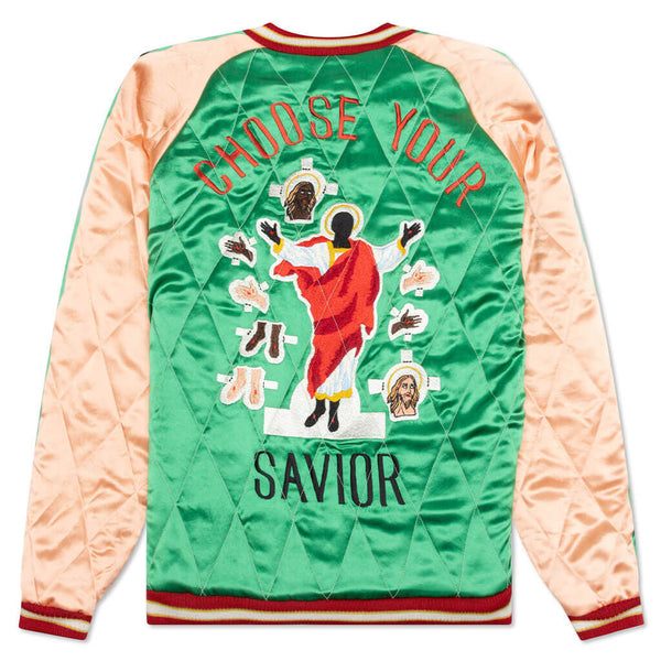 Saint Michael x Sukajyan Reversible Jacket - Green/Pink – Feature
