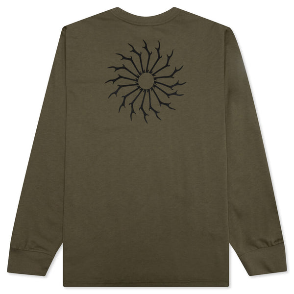 L/S Round Pocket Tee - Olive – Feature