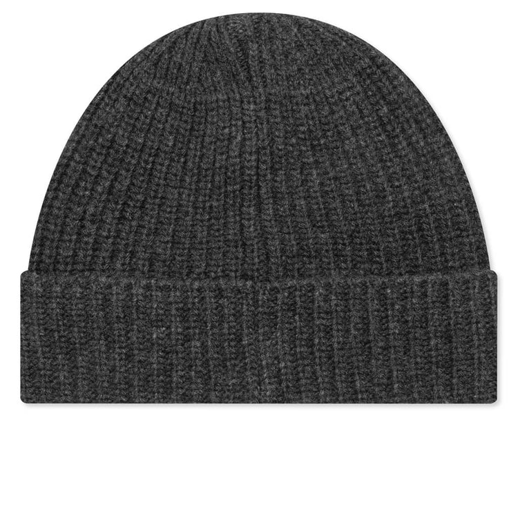 Ribbed Geelong Wool Beanie - Charcoal – Feature