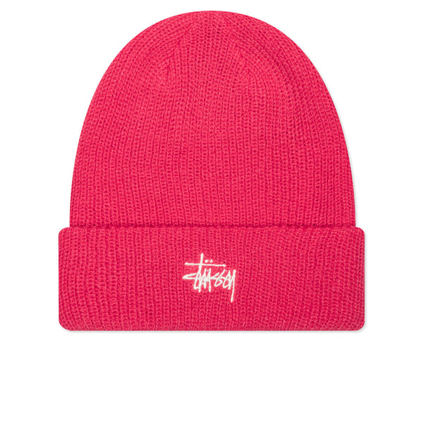 stussy pink beanie
