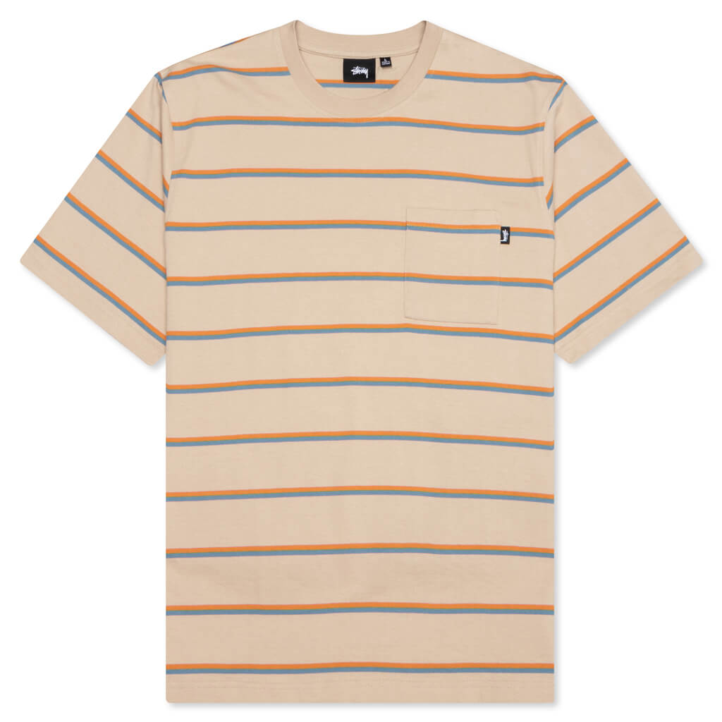 Classic Mini Stripe Crew - Tan – Feature